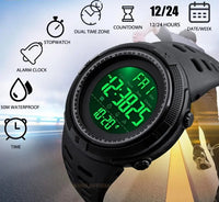 Multifunction PU Digital Watch  - 20 Options