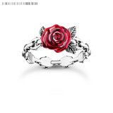 925 Sterling Silver Ornate Rose Ring