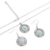Fashion Vintage Turquoise Colour Necklace/Earring Set - 5 Options