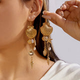 Fashion Sea Themed Long Drop Earrings - 2 Options