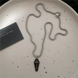 Fashion Gothic Black Pendant Black Necklace - 6 Options