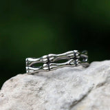 Stainless-Steel Skeleton Bones Ring