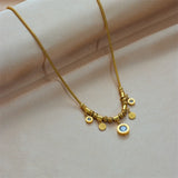 Stainless Steel Roman Numerals Charm Necklace / Bracelet