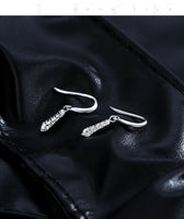 925 Sterling Silver Moissanite Dangle Water Drop Earrings