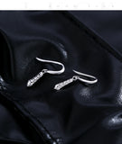 925 Sterling Silver Moissanite Dangle Water Drop Earrings