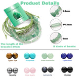 Fashion Stackable Natural Stone Bead Bracelet - 15 Options