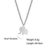 Stainless Steel Elephant Necklace - 4 Options