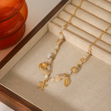 Stainless Steel 18K Gold Plated Ocean Themed Bracelet/Ring/Necklace/Earrings
