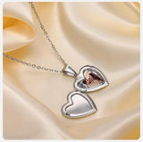 Stainless Steel Openable Heart Pendant - 4 Colours - 3 Sizes