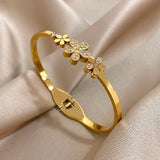 Stainless Steel Hinged/Non Hinged Statement Bangle - 14 Options