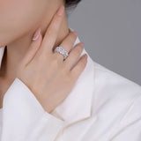 Fashion CZ Pearl Open Ring
