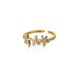 Stainless Steel Sea Themed Gold Coloured Adjustable Ring - 30 Options