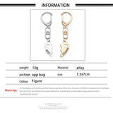 Fashion 2pcs Best Friend Heart Necklace/Keyring/Set