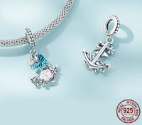 925 Sterling Silver Cute Anchor Hanging Charm - 2 Options