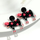Fashion Cow Acrylic Print Earrings - 5 Options