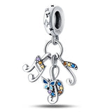 925 Sterling Silver Music Themed Charm - 20 Options