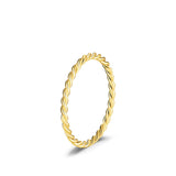 925 Sterling Silver Simple Stackable Dainty Ring - 11 Designs