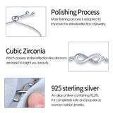925 Sterling Silver Infinity Bolo Bracelet - 4 Options