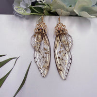 Handmade Fairy Wing Drop Earrings - 54 Options