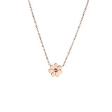 Stainless Steel Solid Daisy Necklace - 3 Colours