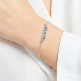 925 Sterling Silver Phoenix Wing Blue CZ Necklace/ Bracelet/ Set