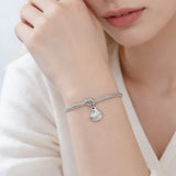 Stainless Steel Sea Themed Love Knot Snake Chain Bracelet - 2 Colours - 3 Options