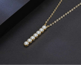 925 Sterling Silver 3*3mm CZ Necklace - 2 Options