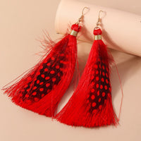 Bohemian Tassel/Feather Drop Earrings - 9 Options
