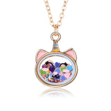 Fashion Cute Animal Glitter Necklace - 9 Options