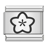 Stainless Steel Flower Italian Charm - 9 Options