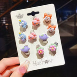 Fashion 10pcs/set Clip on Acrylic Earrings - 5 Options