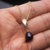925 Sterling Silver Gold Plated Freshwater Pearl Necklace Earrings Set - 6 Options
