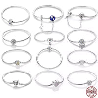 925 Sterling silver 17-20CM Charm Bracelet - Various Designs