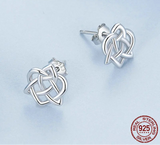 925 Sterling Silver Celtic Knot Stud Earrings