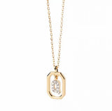 925 Sterling Silver CZ Plated Dainty Letter Necklace - 26 Options