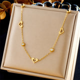 Fashion Stainless Steel Golden Colour Necklace - 11 Options