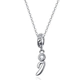925 Sterling Silver Letter/Initial Necklace - 26 Options