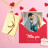 Stainless Steel Customised Heart/Envelope Necklace - 5 Options