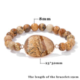Fashion Natural Stone Bracelet - 3 Sizes - 5 Designs