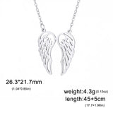 Stainless Steel Angel Wings - 2 Colours