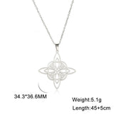Stainless Steel Celtic Knot Necklace - 31 Options