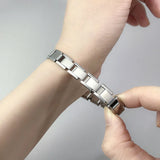 Stainless Steel 9mm Width Italian Charm Bracelet