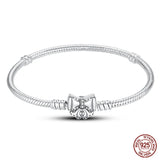 925 Sterling silver 17-20CM Charm Bracelet - Various Designs