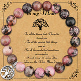 To My Mom Tree of Life Natural Stone Bracelet - 6 Options