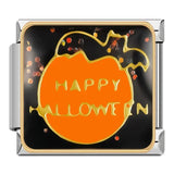 Stainless Steel Halloween Themed Italian Charm - 12 Options