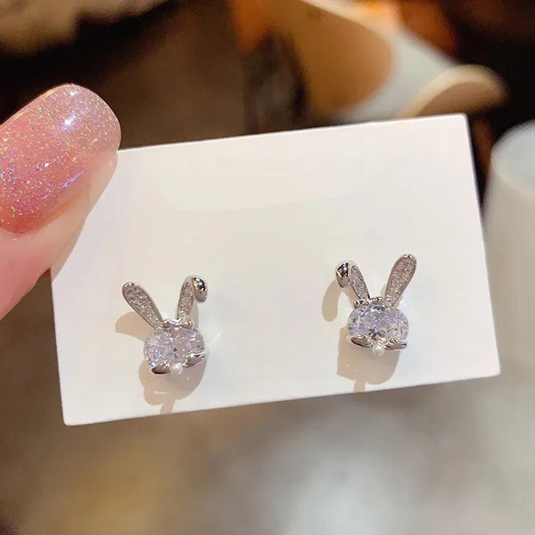 Crystal Rabbit Stud - 2 Options