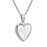 Stainless Steel Openable Heart Pendant - 4 Colours - 3 Sizes