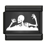 Stainless Steel Black Halloween Italian Charm - 12 Options