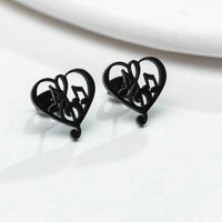 Stainless Steel Musical Themed Earrings