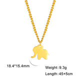 Stainless Steel Elephant Necklace - 4 Options